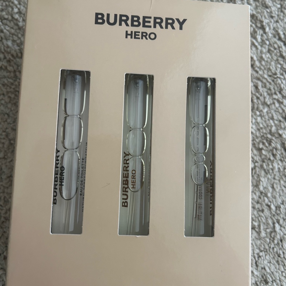 Burberry Hero Fragrance Trio - Cream and Black